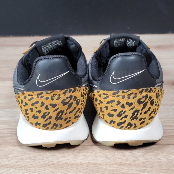 Nike Waffle Racer 2X Shoes Womens Size 8.5 Black Leopard Athletic DC9208-001 - Picture 4 of 10